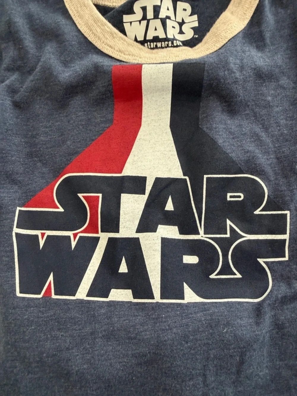 Star Wars Navy Blue Tee with Red & White Logo